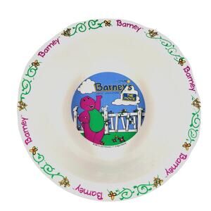Barney Great Adventure Movie 1998 Plastic Bowl 6" Vintage Collectible